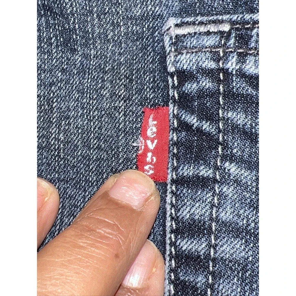 Levi's 42 x 32 559‎ Relaxed Straight Blue Dark  Wash Denim Jeans